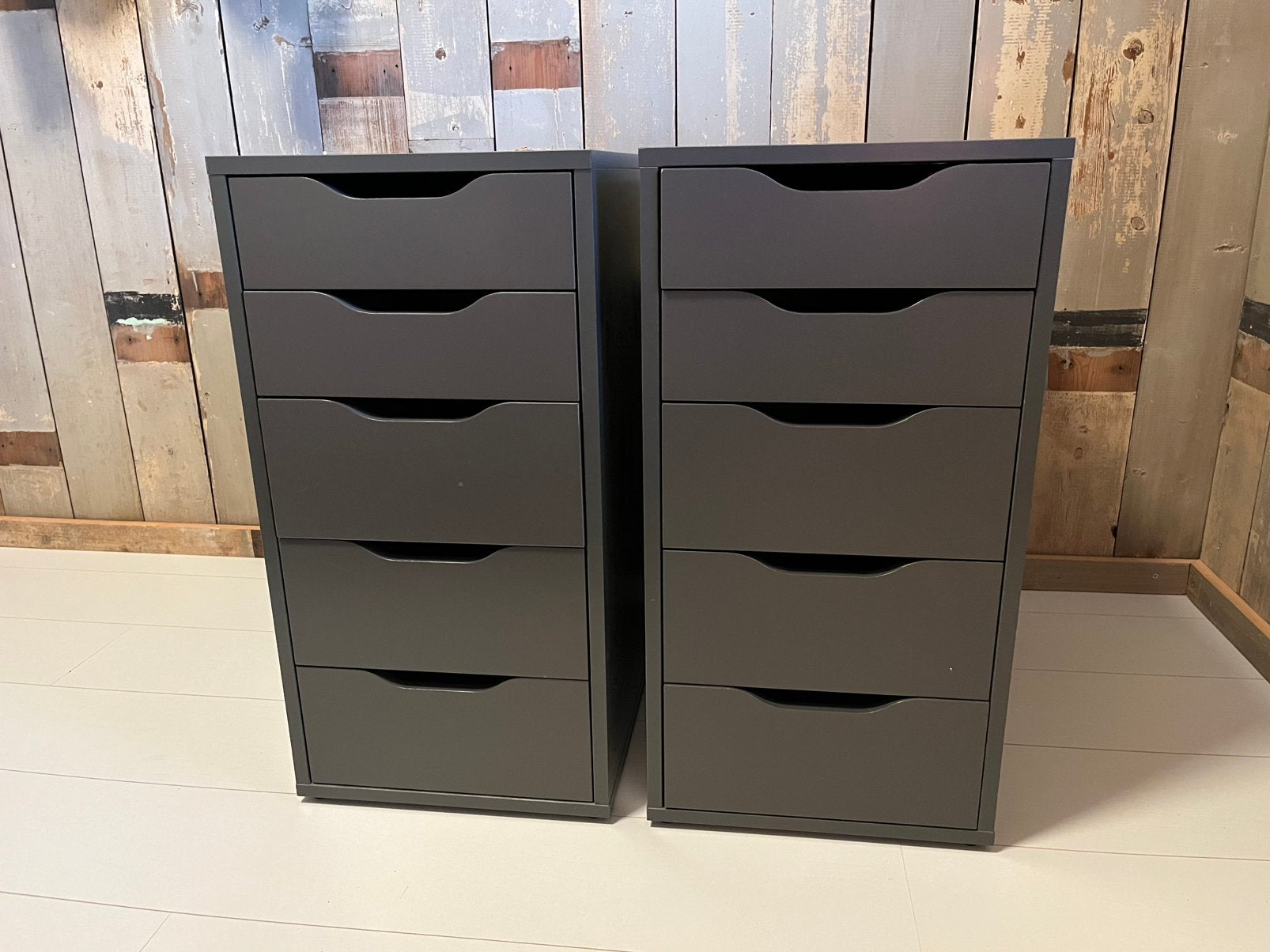 2x Ikea ALEX kasten, Ophalen, Minder dan 50 cm, 5 laden of meer, Zo goed als nieuw