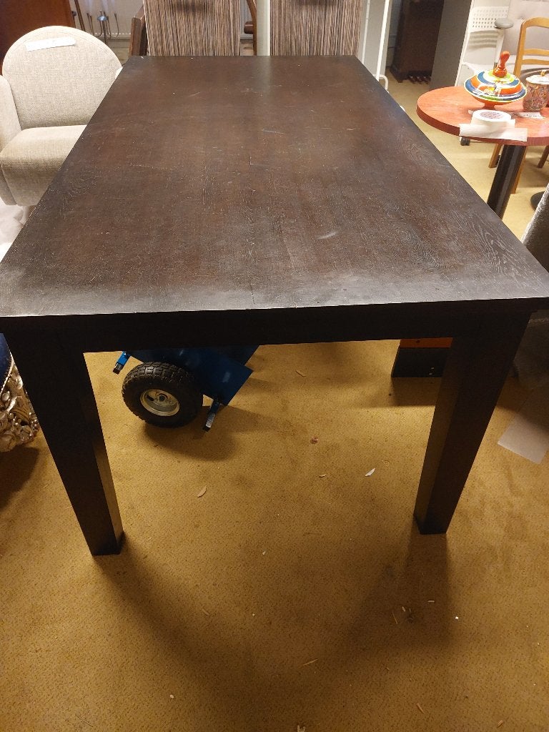 prachtige grote zware koloniale eettafel ( 500089), Ophalen, 200 cm of meer, 50 tot 100 cm, Zo goed als nieuw