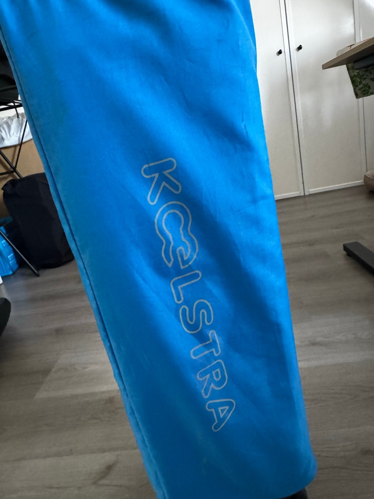 Koelstra Reisbed/Campingbedje - Blauw, Ophalen, Gebruikt, 70 tot 85 cm, Matras