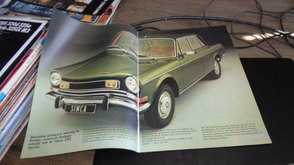 Folder  SIMCA  1301  SPECIAL  ,  1975, Boeken, Auto's | Folders en Tijdschriften, Verzenden, Gelezen, Overige merken