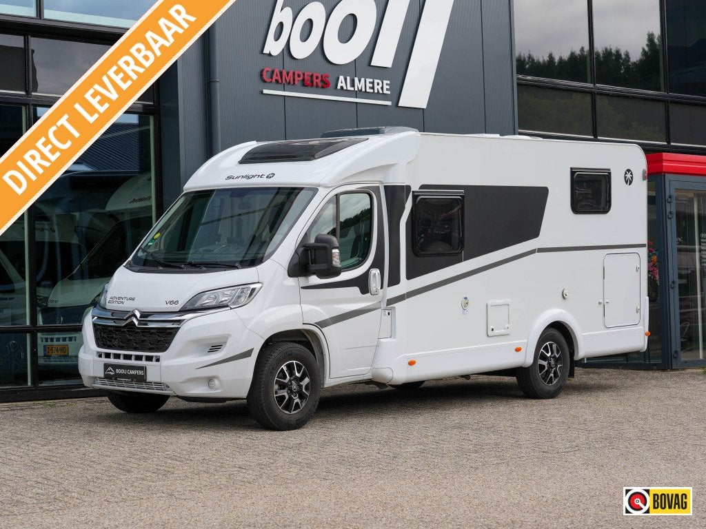 Sunlight V66 Adventure Edition 165PK, Caravans en Kamperen, Sunlight, Tot en met 2, 6 tot 7 meter, Bedrijf