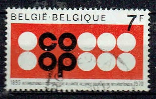 Belgie 1970  75 jaar Cooperatie COOP, Verzenden, Gestempeld, Overige thema's