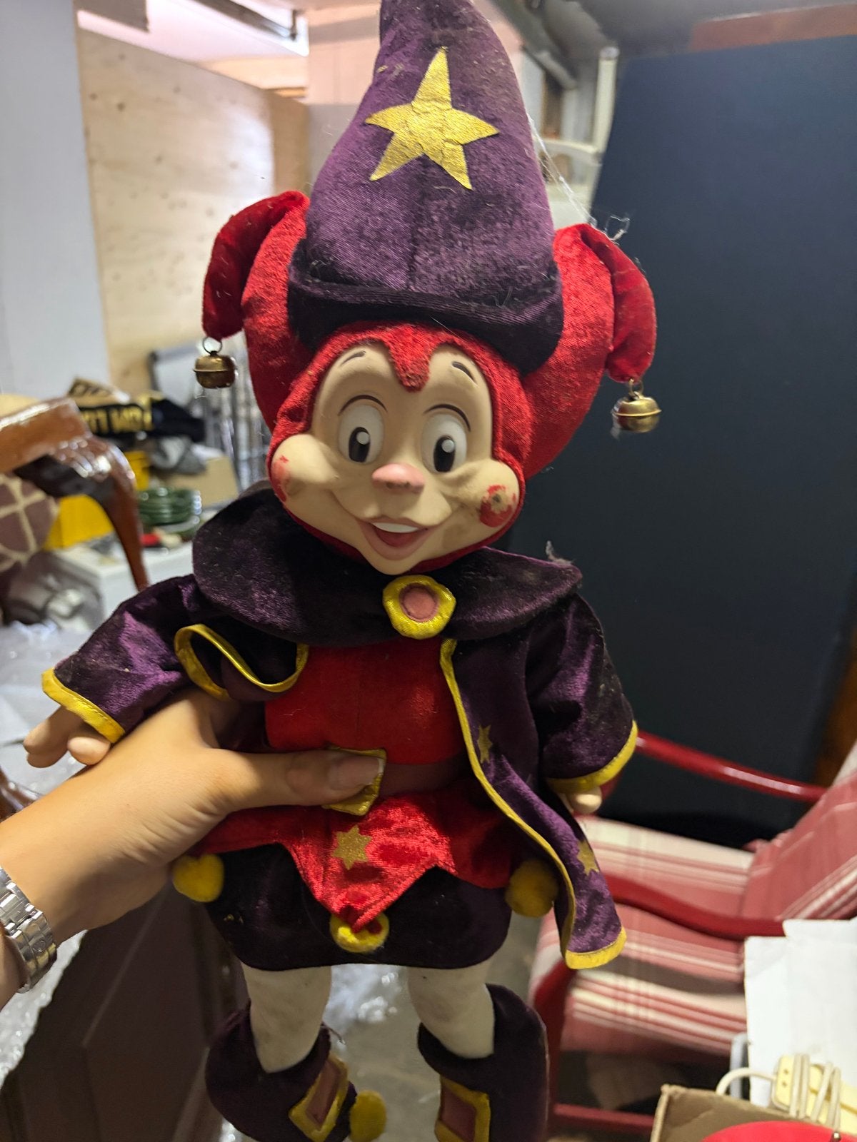 Oude Efteling pop Pardoes - Gebruikt, Verzamelen, Efteling, Ophalen, Gebruikt, Beeldje of Poppetje