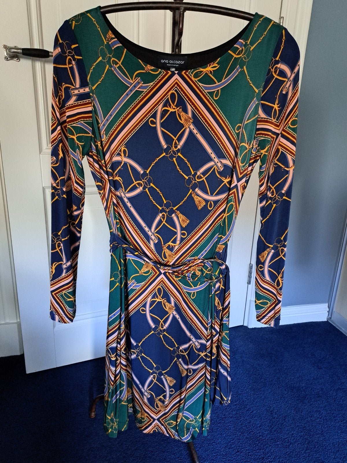 ana alcazar jurk maat 40, Kleding | Dames, Jurken, Blauw, Zo goed als nieuw, Knielengte, Ana Alcazar