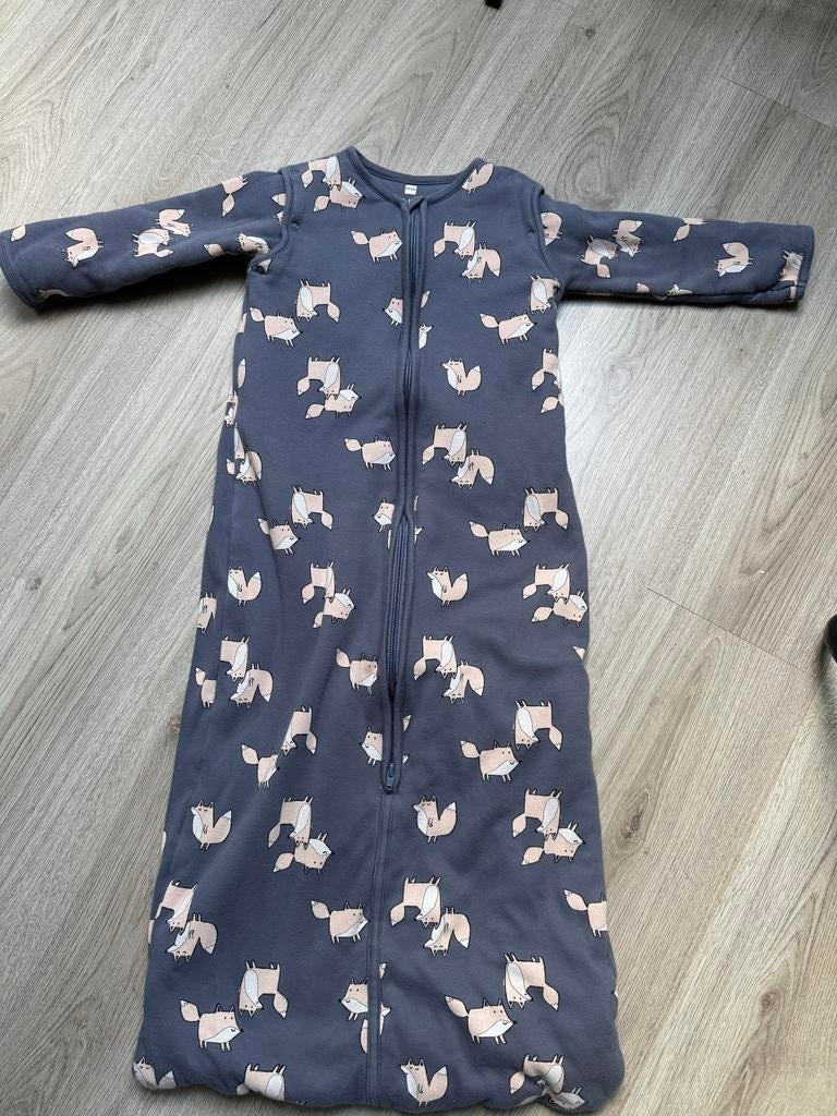 Hema winterslaapzak 86/104 met vossenprint, Ophalen of Verzenden, Gebruikt, 100 cm of meer, Slaapzak