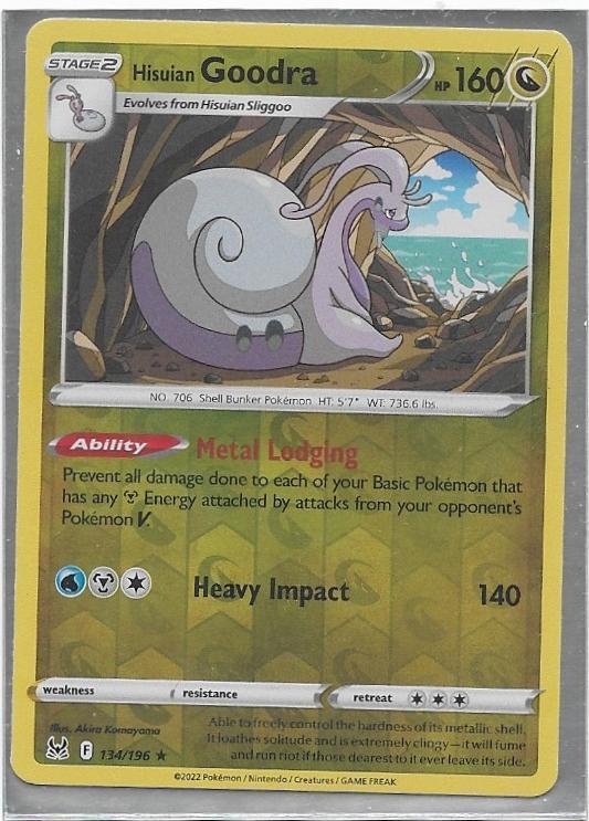 Lost Origin,  Hisuian Goodra [reverse] 134/196, Verzenden, Nieuw, Losse kaart
