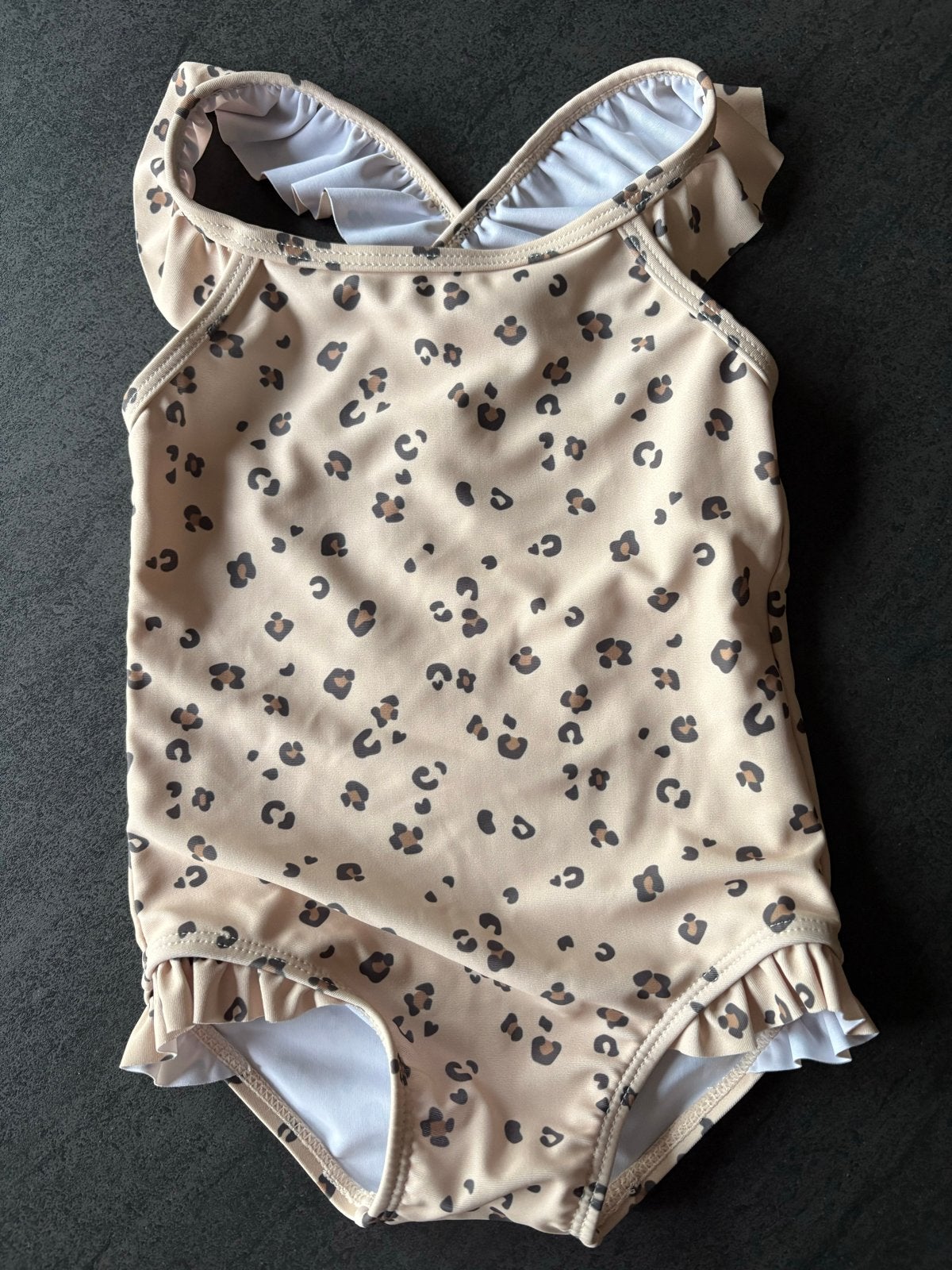 Feetje Badpak Luipaardprint Maat 80 Zo goed als nieuw, Kinderen en Baby's, Babykleding | Baby-zwemkleding, Meisje, Badpak, Ophalen of Verzenden