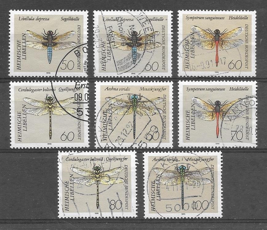 Duitsland - BRD 1991  Insecten, Verzenden, BRD, Gestempeld