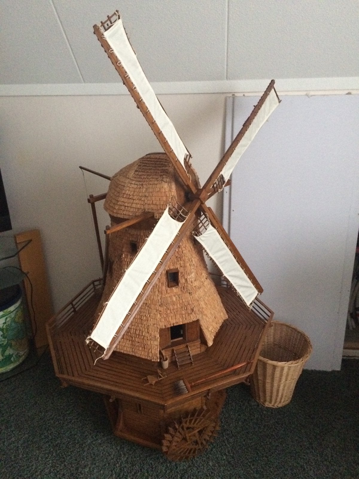 Watermolen gemaakt door een hobbyist, Ophalen, Gebruikt