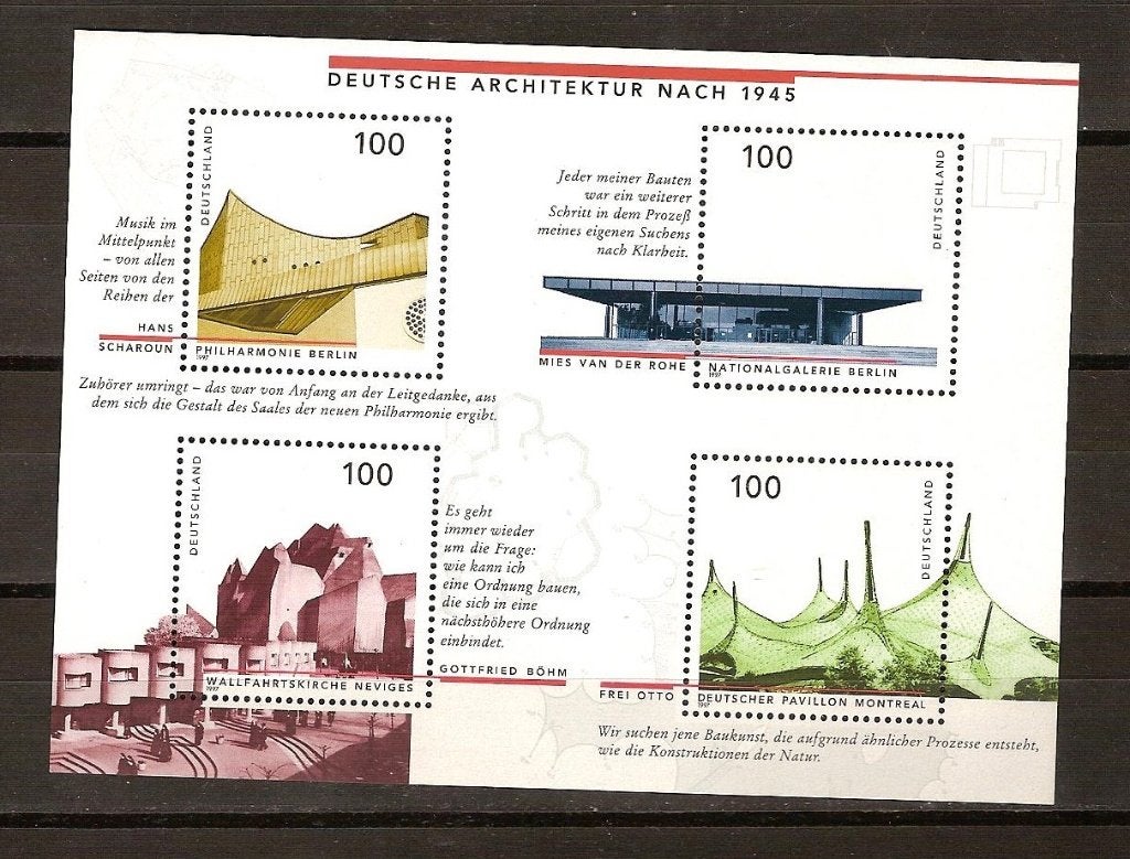 BRD 1906-1909 blok 37 postfris, Ophalen of Verzenden, BRD, Postfris
