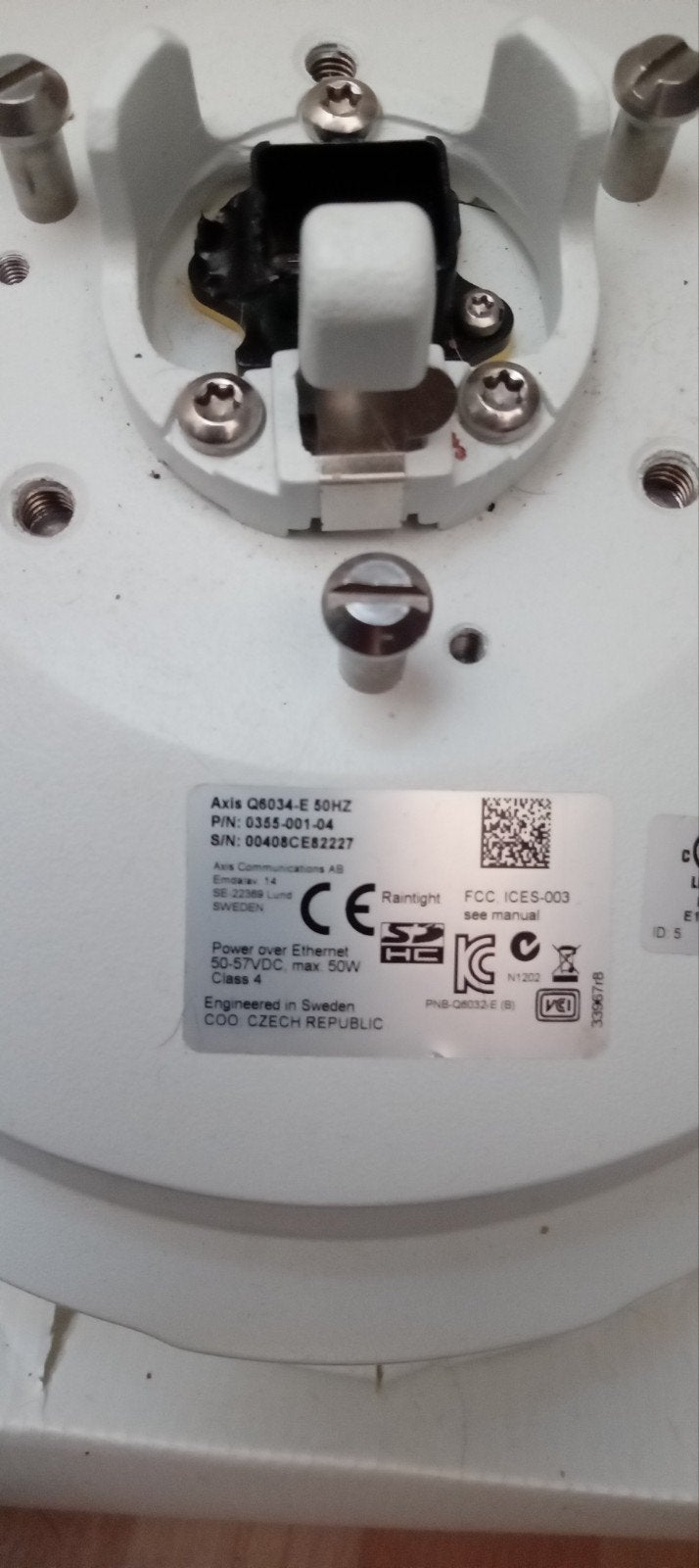AXIS Q6034-E 50hz PTZ Dome Camera - Nieuw met kabel, Ophalen, Nieuw, Buitencamera