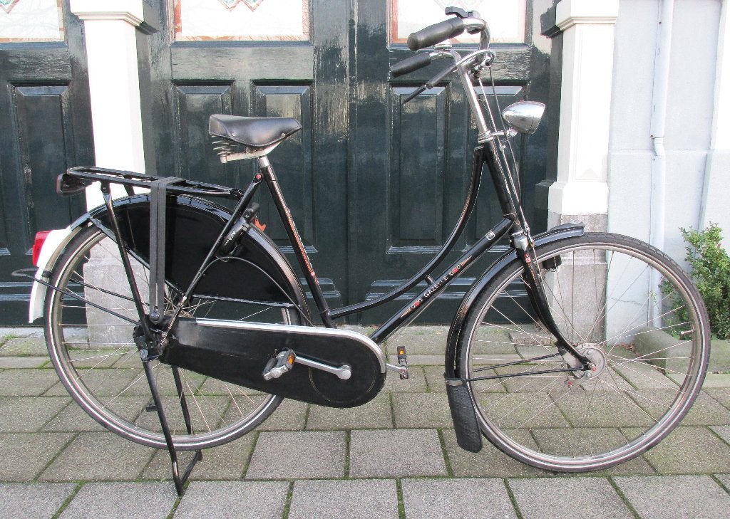 Gazelle Toer Populair omafiets met stang-trommelremmen, 3 V, Ophalen, Gebruikt, 56 cm of meer, Handrem