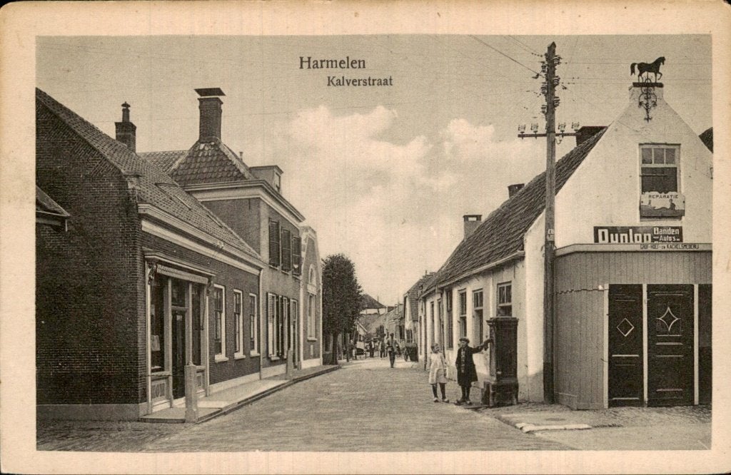 Harmelen - Kalverstraat - Straatzicht, Verzamelen, Ansichtkaarten | Nederland, Ongelopen, Utrecht, 1920 tot 1940, Ophalen of Verzenden