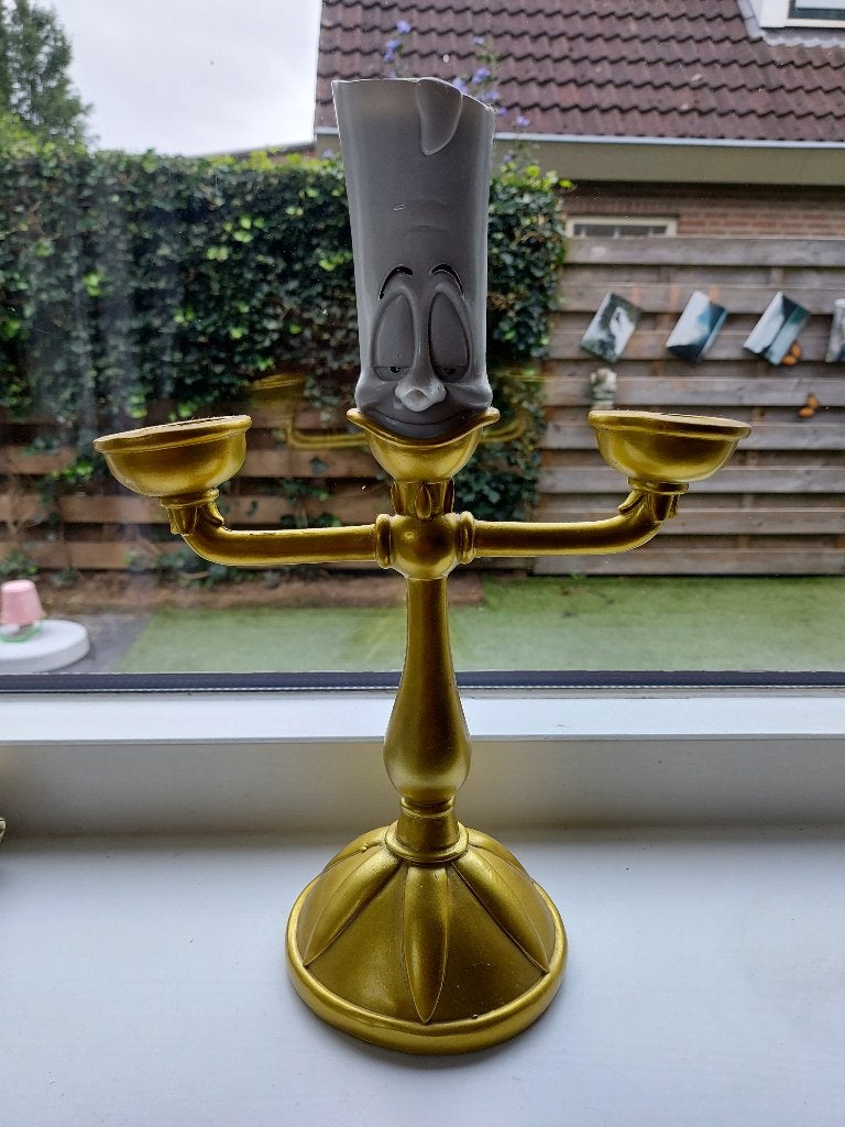 Lumiere kaarsenstandaard, Ophalen of Verzenden, Assepoester of Belle, Zo goed als nieuw, Beeldje of Figuurtje