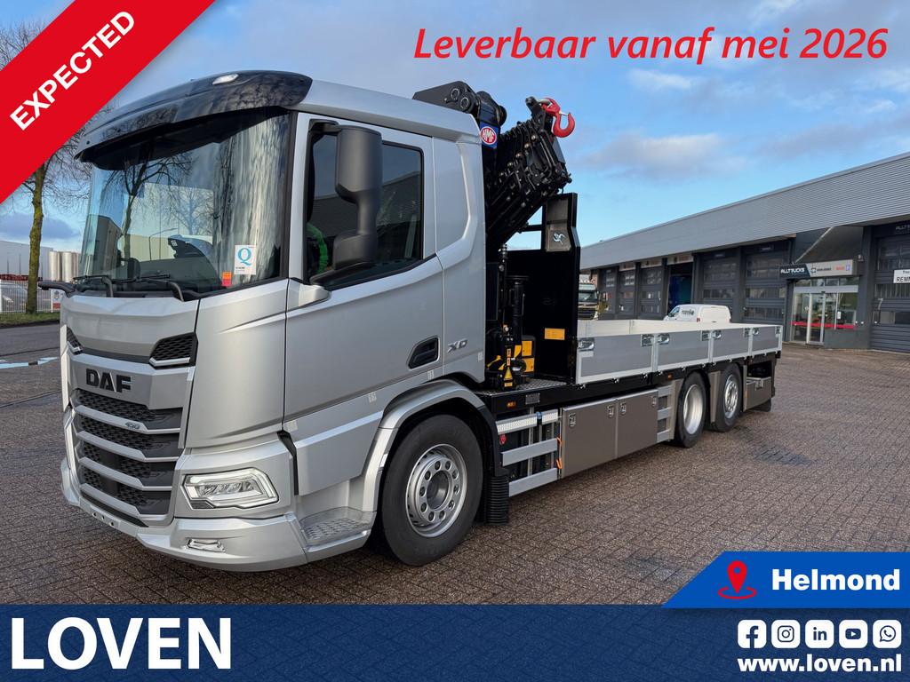 DAF XD 450 FAN + HMF 3220-K6 AUTOLAADKRAAN (bj 2025), Auto's, Vrachtwagens, Automaat, Euro 6, Metallic lak, Bedrijf