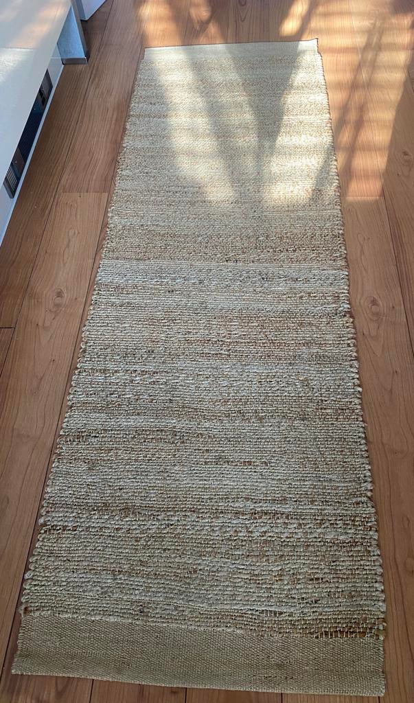 HK Living hennep runner  - 200x60cm, Ophalen, Gebruikt, Beige, 200 cm of meer