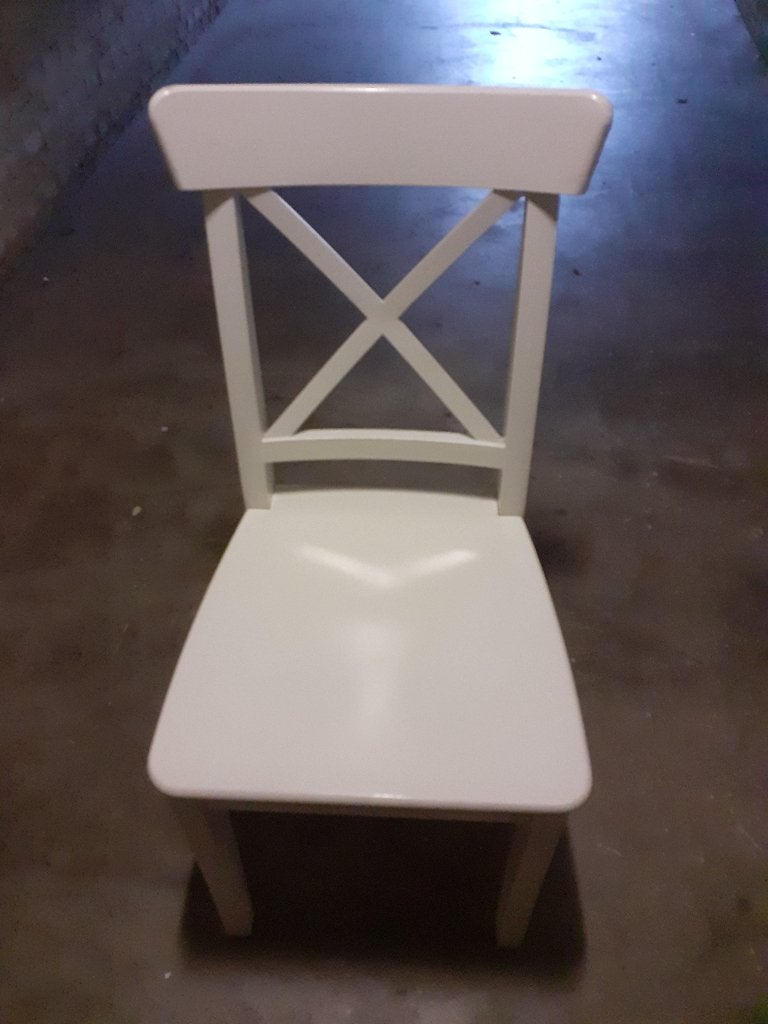 Ikea eetkamerstoelen, Huis en Inrichting, Ophalen, Gebruikt, Wit