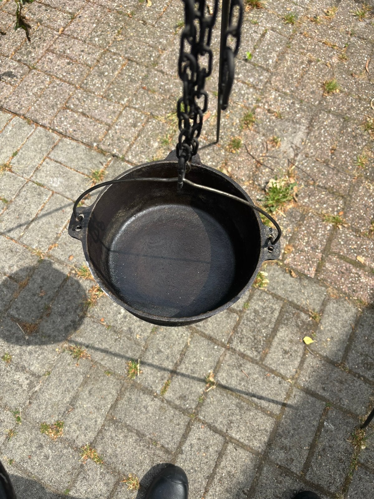 Gietijzeren Dutch Oven met driepoot en deksel, Ophalen, Zwart, Metaal, Overige merken