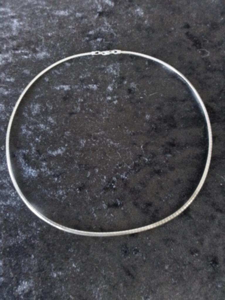 Sterling zilveren collier, Antiek en Kunst, Ophalen of Verzenden, Zilver