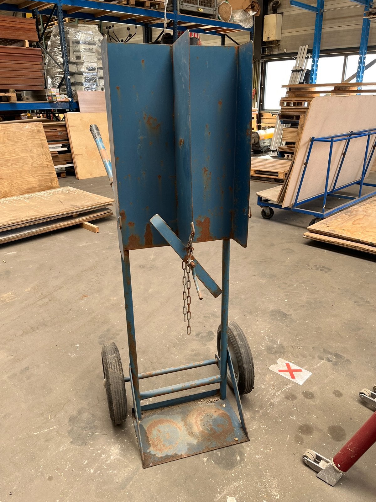 Robuuste Gasflessenwagen - Blauw, Gebruikt, Ophalen
