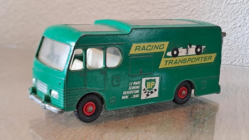 Racing car transporter Matchbox major pack no M6 1967, Ophalen of Verzenden, Gebruikt, Bus of Vrachtwagen