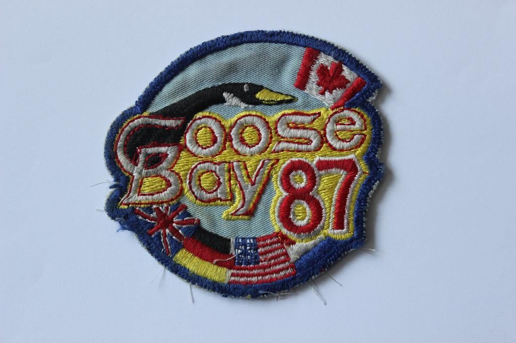 patch goose bay  1987  met Nederlandse  deelname, Verzenden, Gebruikt, Patch, Badge of Embleem