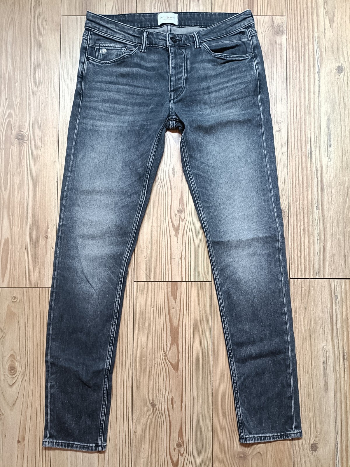Cast Iron stretch maat 33-34, Kleding | Heren, Ophalen of Verzenden, Zo goed als nieuw, Zwart, W33 - W34 (confectie 48/50)