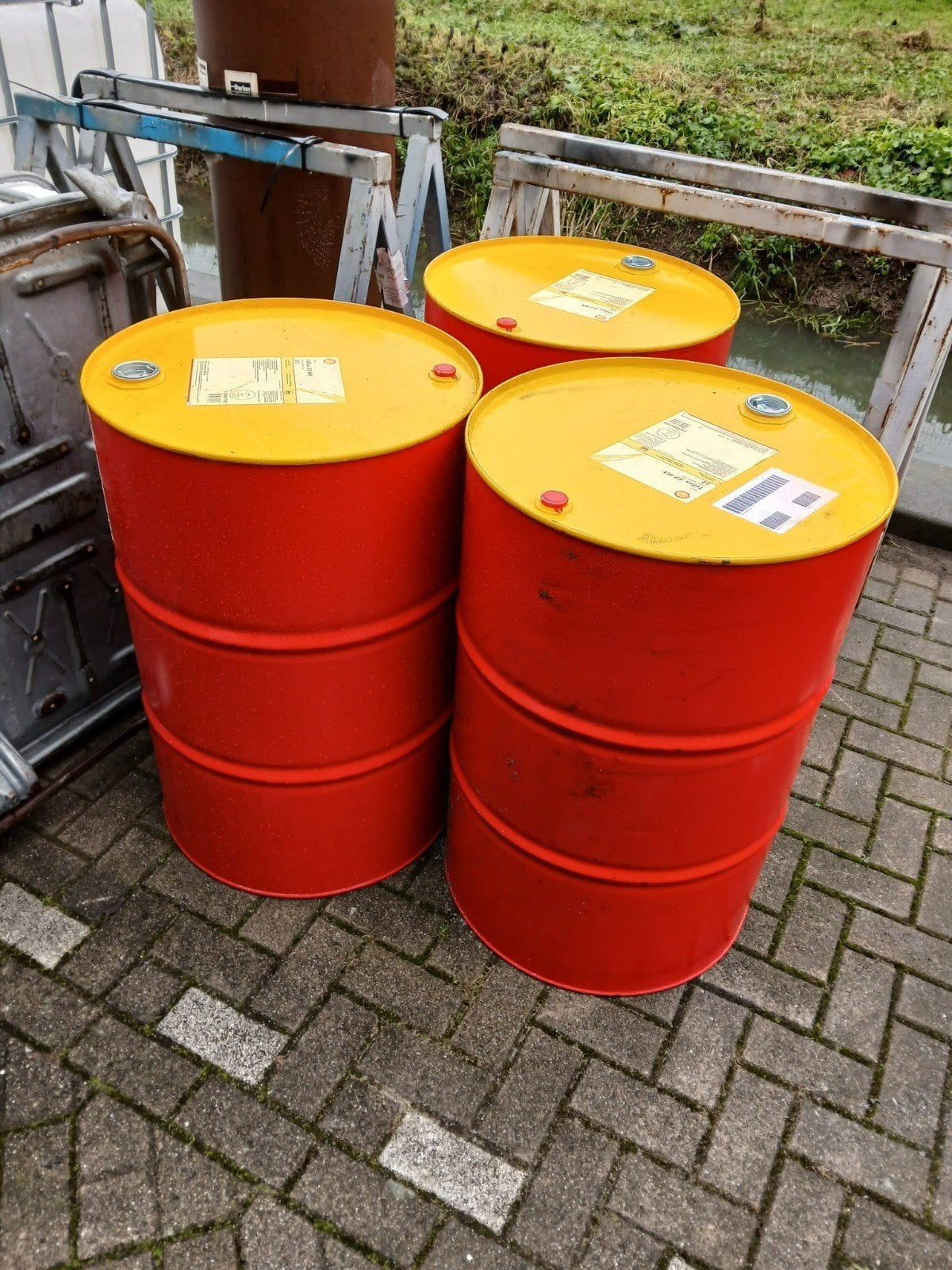Olievat 208 ltr leeg, Ophalen, Vuurton
