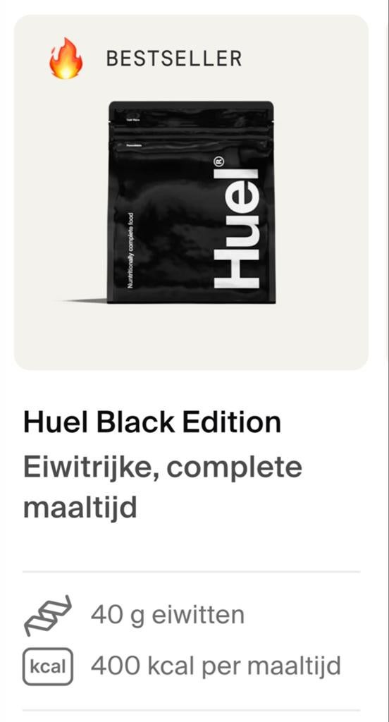 Huel Black Edition, proteine maaltijd shake, Sport en Fitness, Fitnessmaterialen, Nieuw, Overige typen, Ophalen