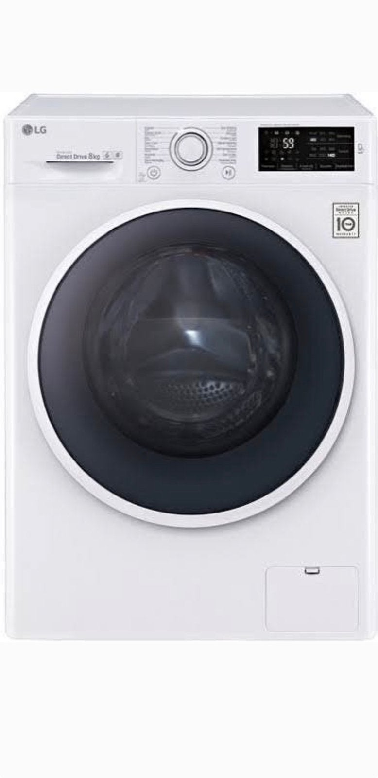 LG Wasmachine 8 kg - Direct Drive, TurboWash A+++ -40%, Witgoed en Apparatuur, Wasmachines, Gebruikt, Voorlader, 8 tot 10 kg, 85 tot 90 cm