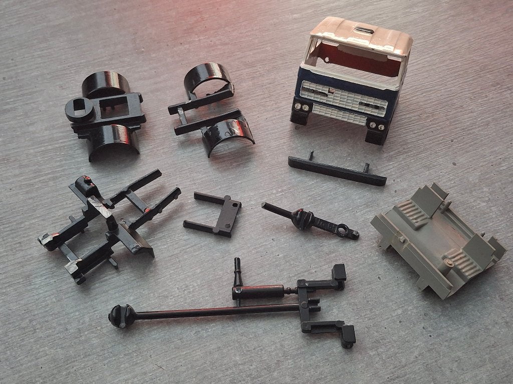 verbouw onderdelen DAF 3300, Lion Toys 1/50, Ophalen of Verzenden, Gebruikt, Bus of Vrachtwagen, Lion Toys