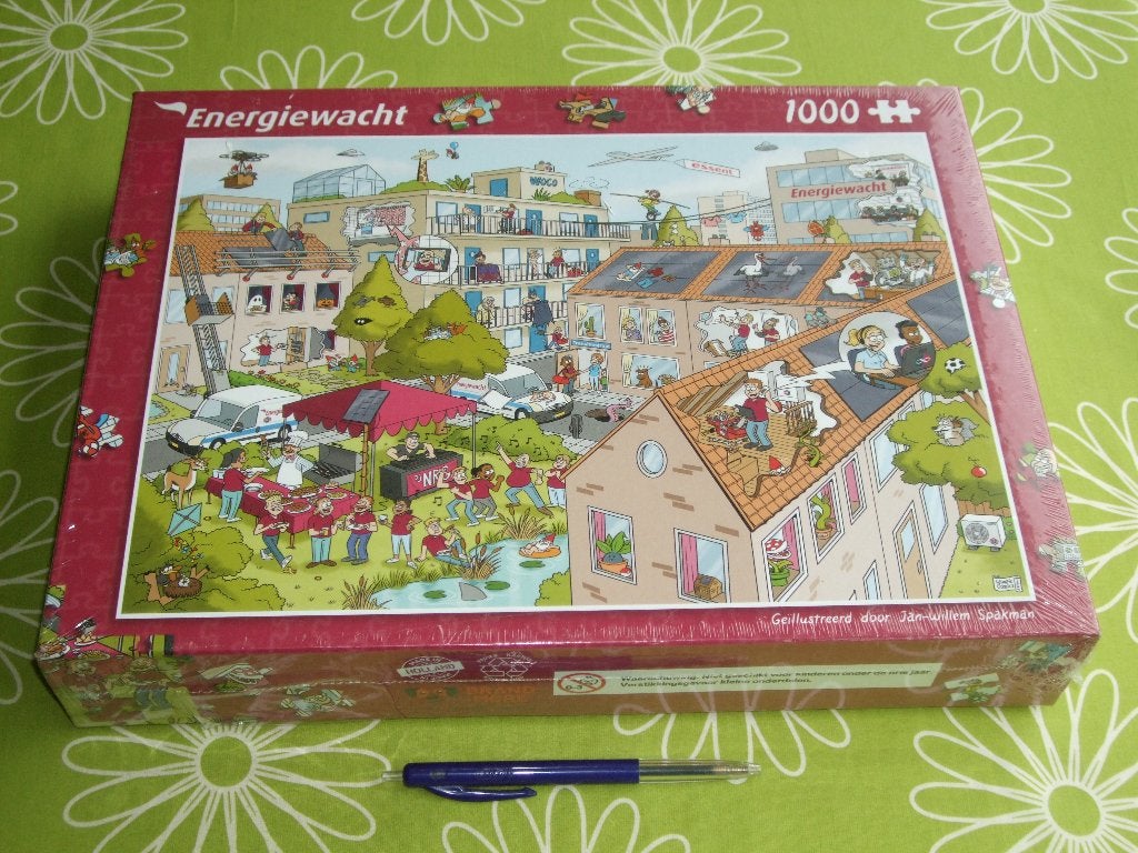 Nieuw in seal: Energiewacht cartoon puzzel - 1000 stukjes, Hobby en Vrije tijd, Denksport en Puzzels, Ophalen of Verzenden, 500 t/m 1500 stukjes