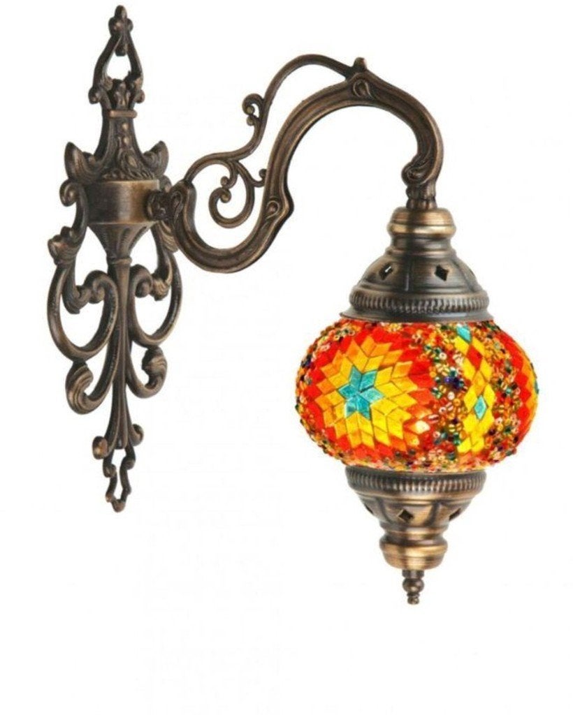 Diverse wandlamp Oosters Arabisch Marrakech glasmozaieklamp, E14 (klein), Nieuw, Ophalen of Verzenden, Glas