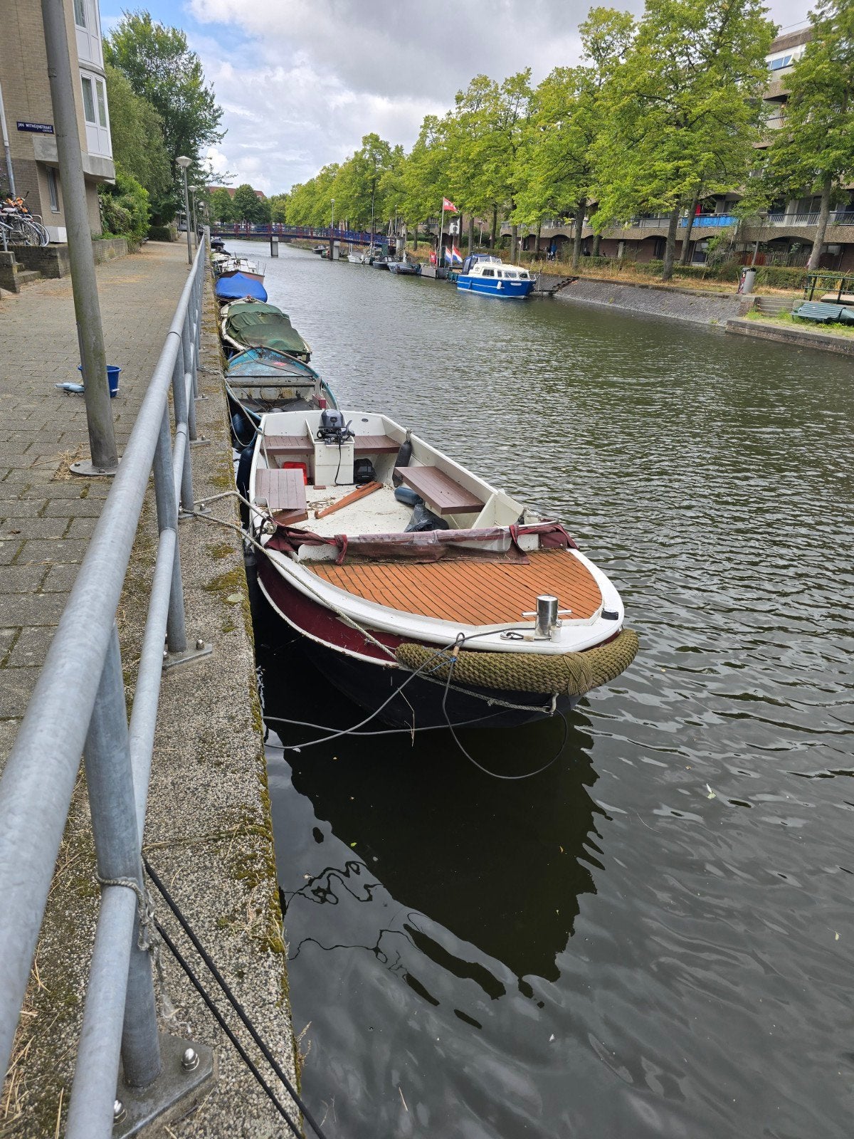 Oersterke Vlet met bijna nieuwe extra sterke YAMAHA buitenbo, Watersport en Boten, Ophalen of Verzenden, Zo goed als nieuw, Overige merken
