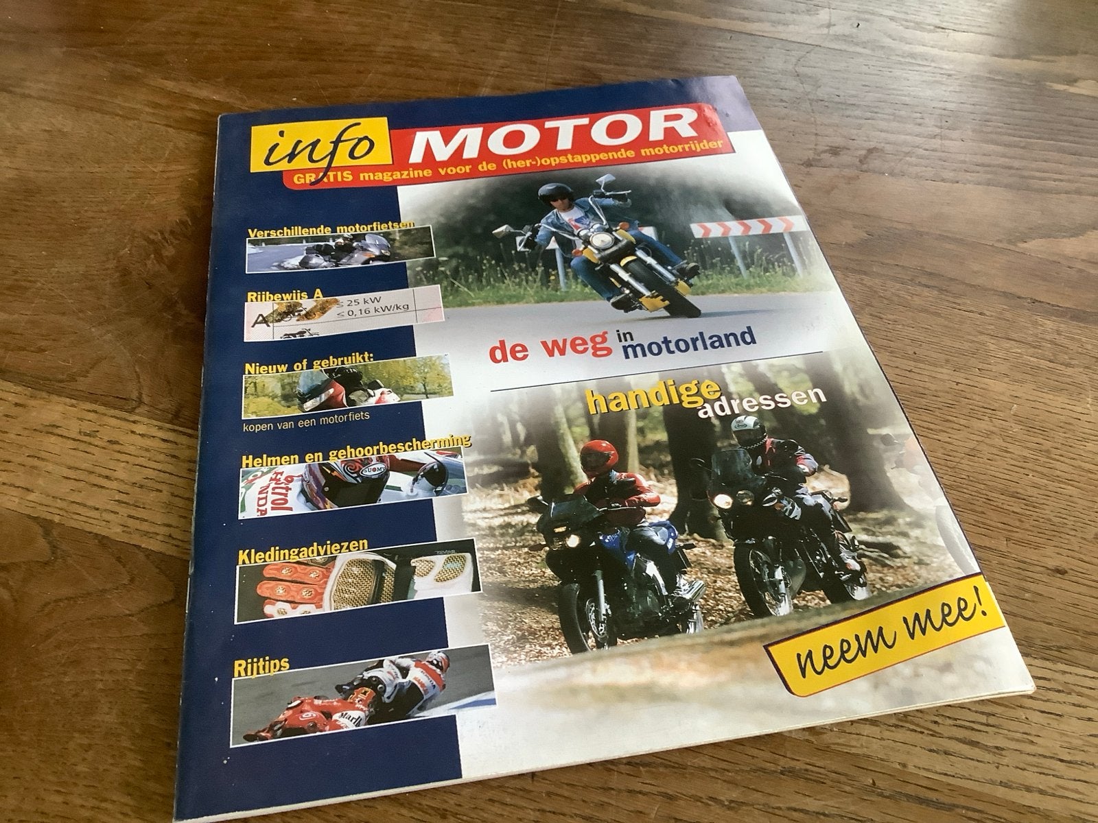 Info Motor Magazine: De Weg in Motorland (2000), Verzenden, Overige merken