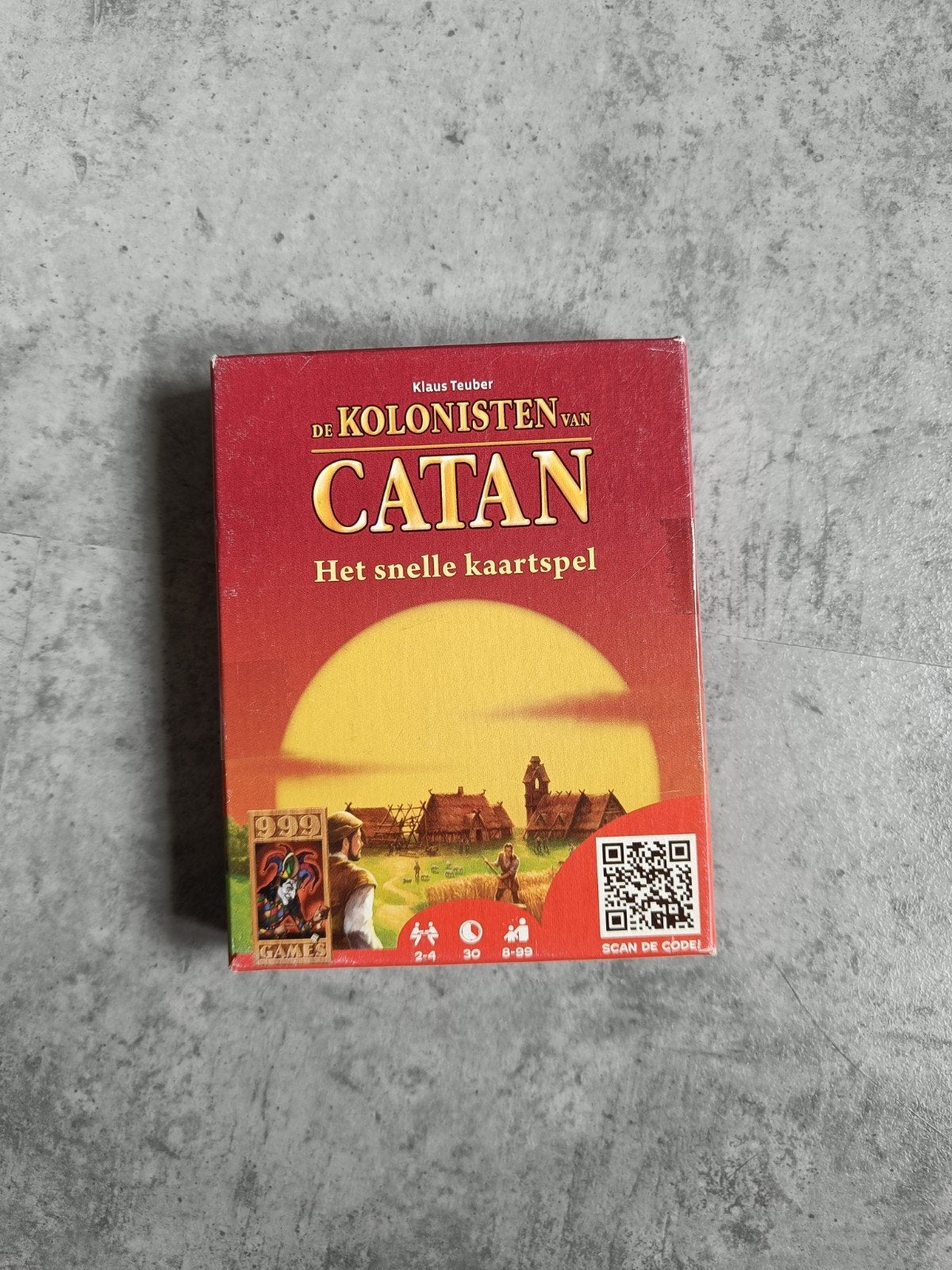 De Kolonisten van Catan: Het Snelle Kaartspel, Een of twee spelers, Ophalen of Verzenden, Zo goed als nieuw, 999 Games