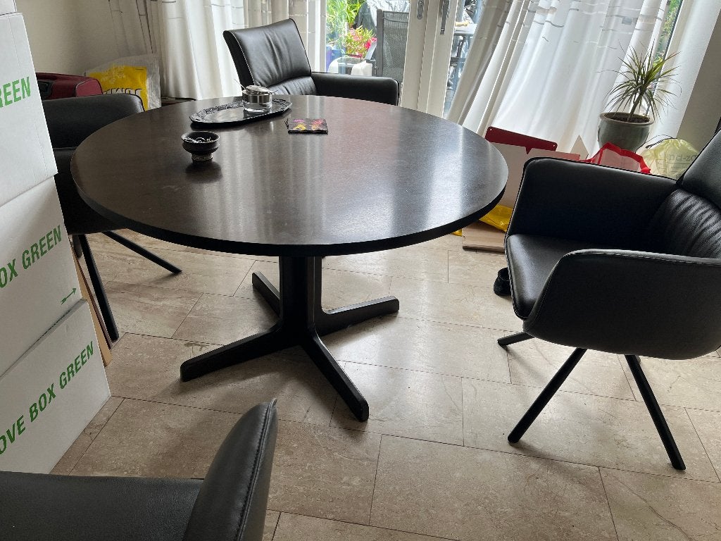 ronde eettafel/cafetafel, Ophalen, Gebruikt, Rond, Vier personen