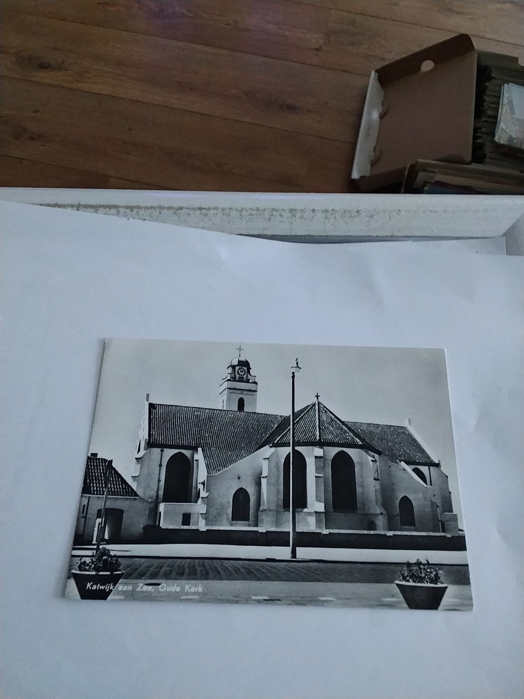 Oude Kerk Katwijk aan Zee - Zwart-wit foto, Ophalen of Verzenden, 1940 tot 1960, Zuid-Holland