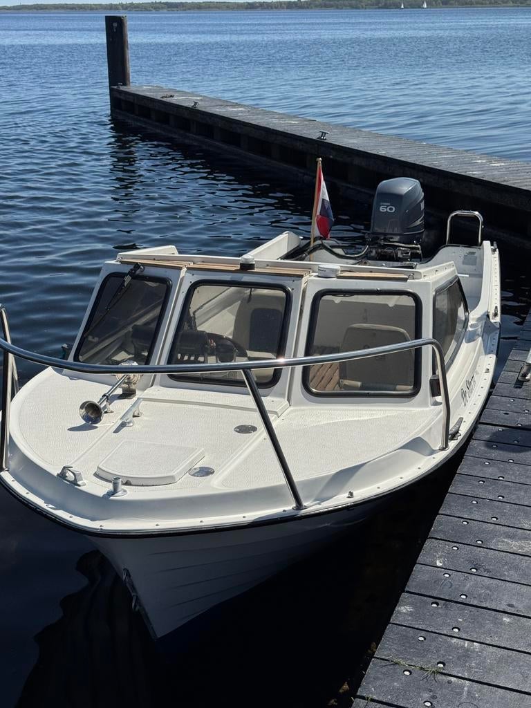 Rana 17 motorboot 60pk yamaha + trailer, Watersport en Boten, Ophalen, Zo goed als nieuw, Buitenboordmotor, Dieptemeter