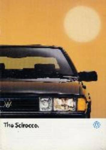 Volkswagen VW Scirocco 2 brochure/auto folder '84 - '90, Ophalen of Verzenden, Zo goed als nieuw, Overige merken