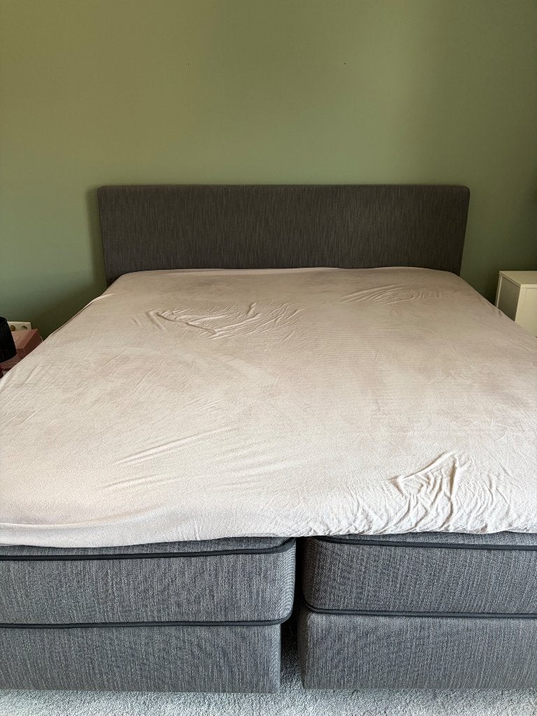 Auping Boxspring in goede staat, Ophalen, Gebruikt, 210 cm, Tweepersoons