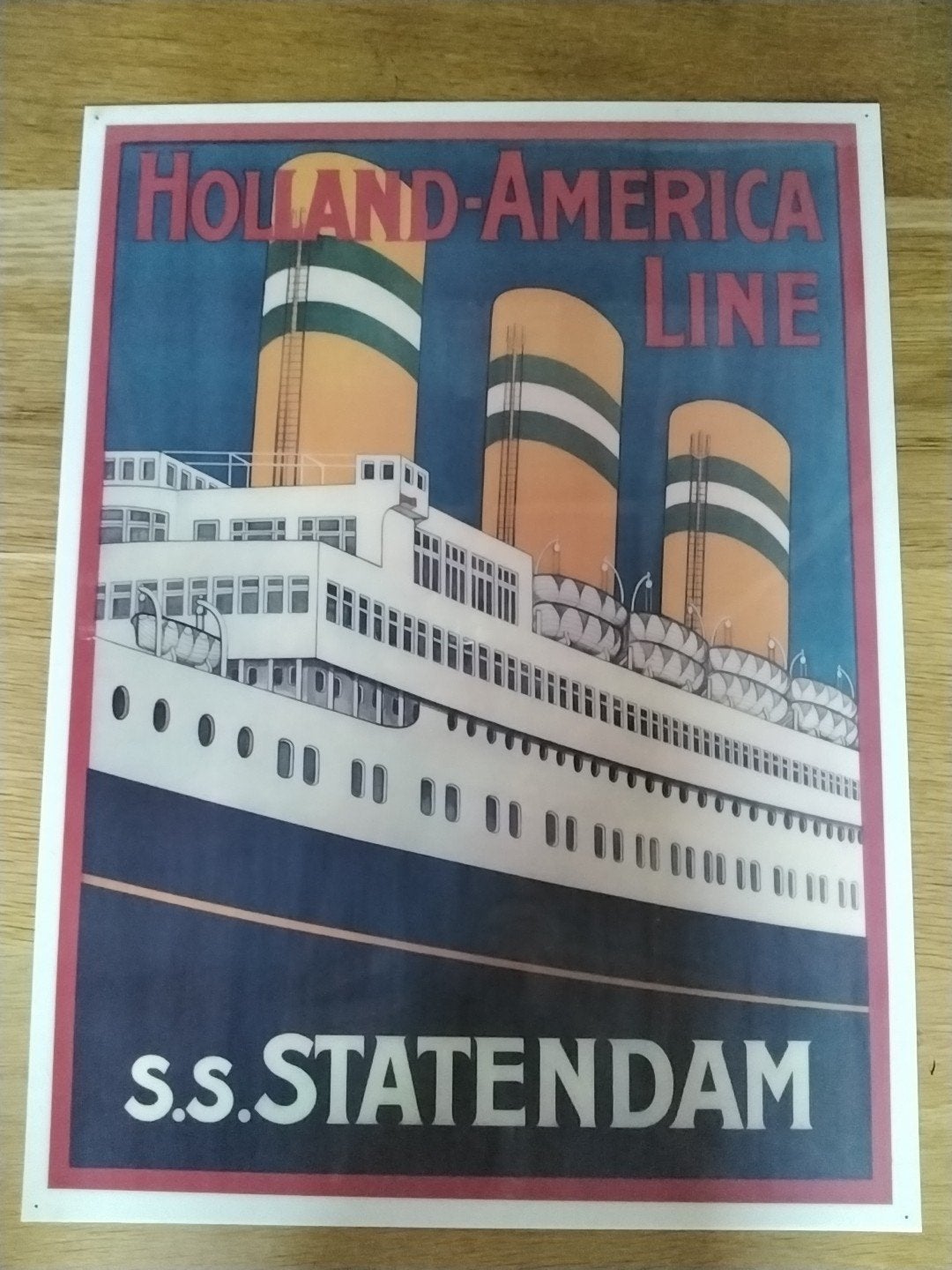 scheepvaart verzamelen, Holland America Line kunststof pla, Ophalen