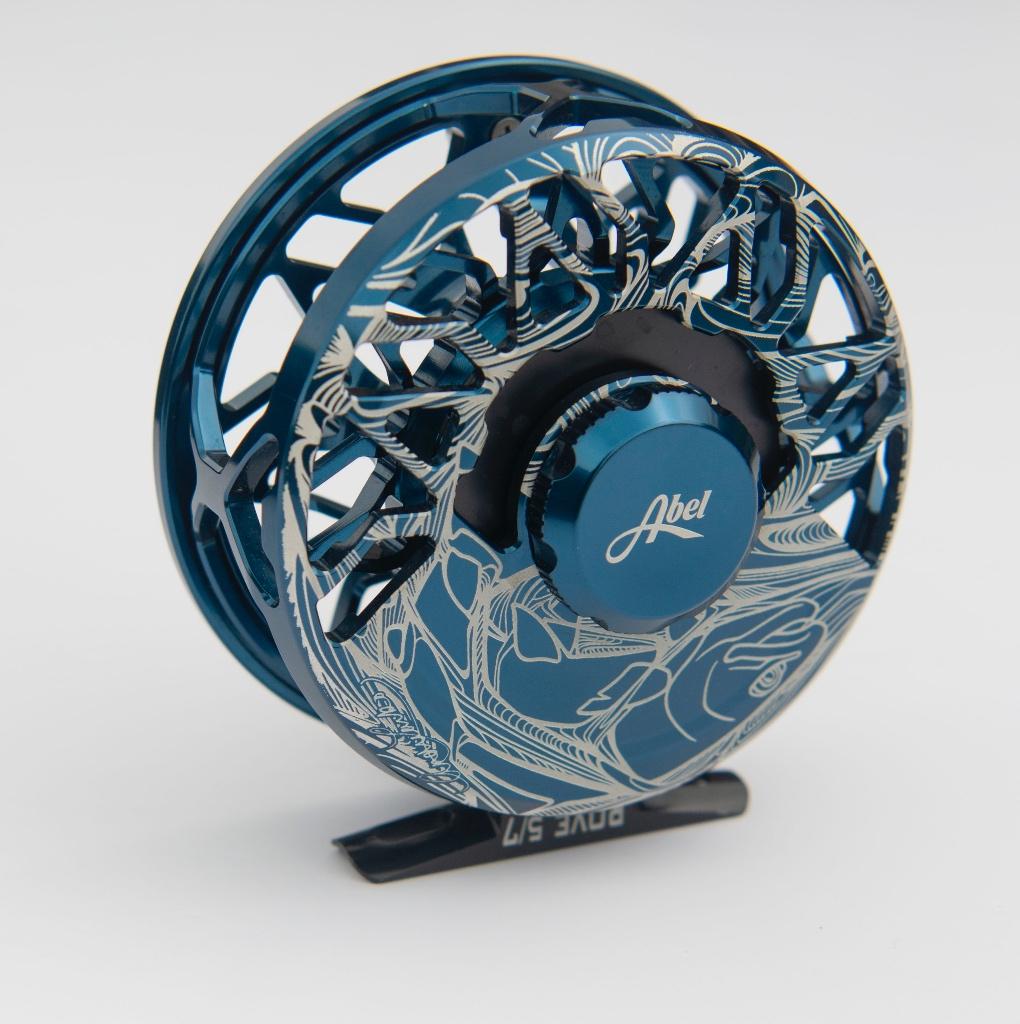 abel rove 5/7 vliegvis reel, Watersport en Boten, Ophalen of Verzenden, Zo goed als nieuw, Molen