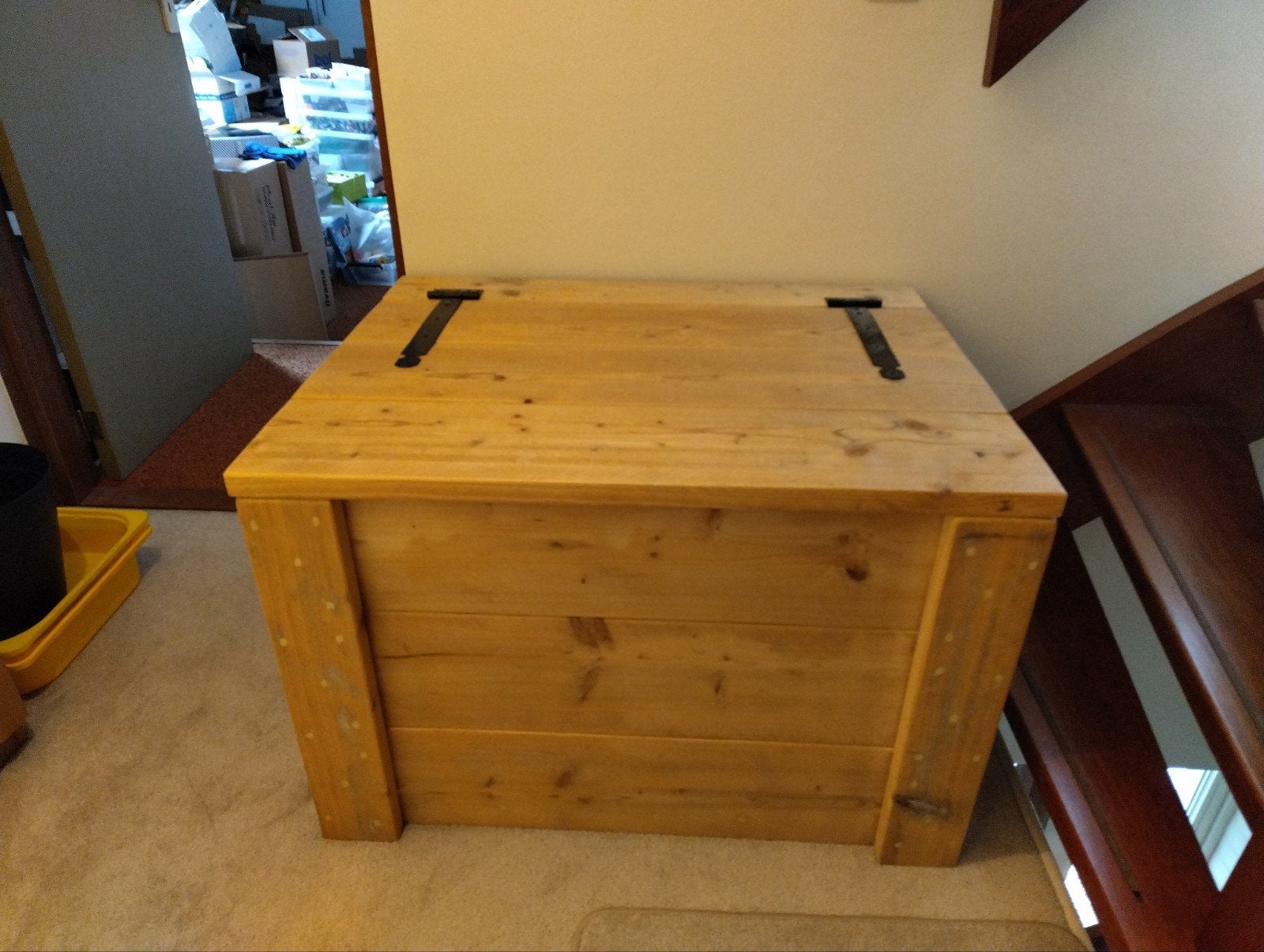 Grote stijger houten opruim kist, Ophalen, 50 – 75, Gebruikt, 100 tot 150 cm