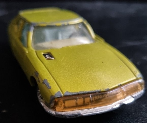 Corgi Toys Whizzwheels Citroen SM geelgroen, Ophalen of Verzenden, Gebruikt, Auto