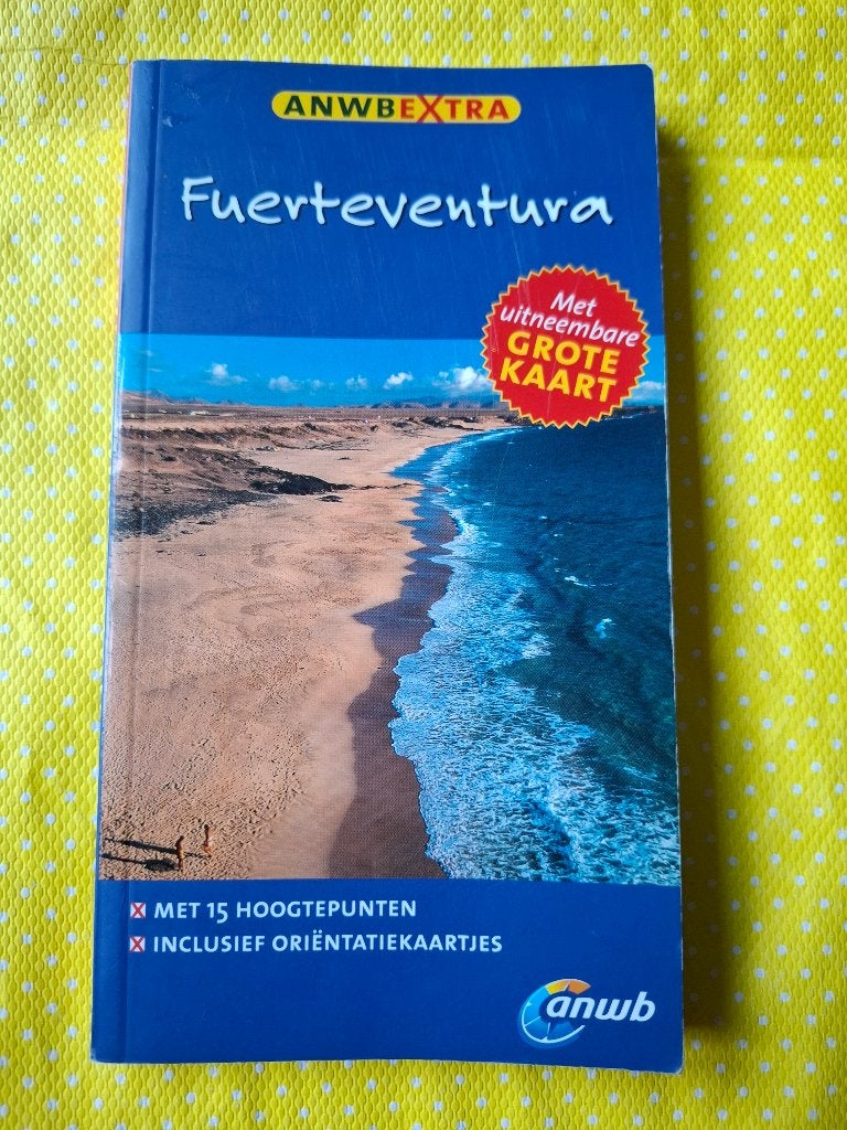 ANWB Extra Reisgids Fuerteventura met Grote Kaart, Boeken, Reisgidsen, Europa, Ophalen of Verzenden, Reisgids of -boek, ANWB