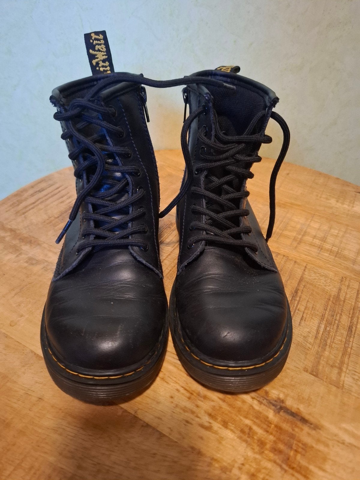 Dr. Martens 1460 J Black Boots maat 35 – 8 Eye – AirWair, Zwart, Lage of Enkellaarzen, Ophalen of Verzenden, Dr. Martens