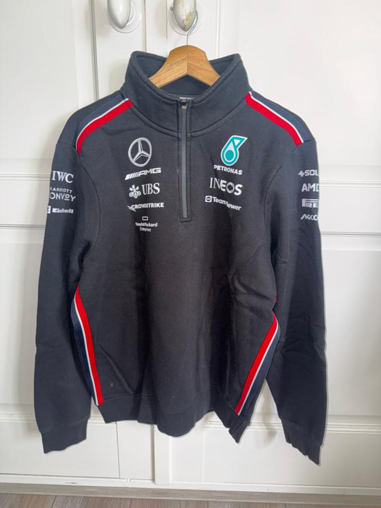 Mercedes F1 teamtrui maat L, Kleding | Heren, Maat 52/54 (L), Zwart, Ophalen of Verzenden, Zo goed als nieuw