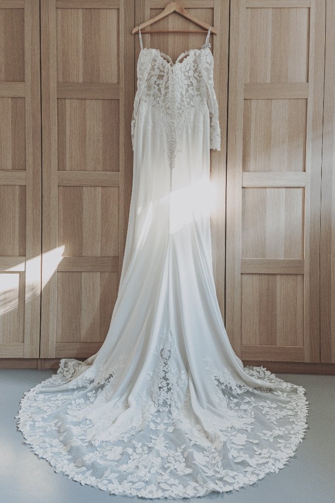 Trouwjurk demetrios 2026 collectie!, Ophalen, Trouwjurk, Wit, Demetrios