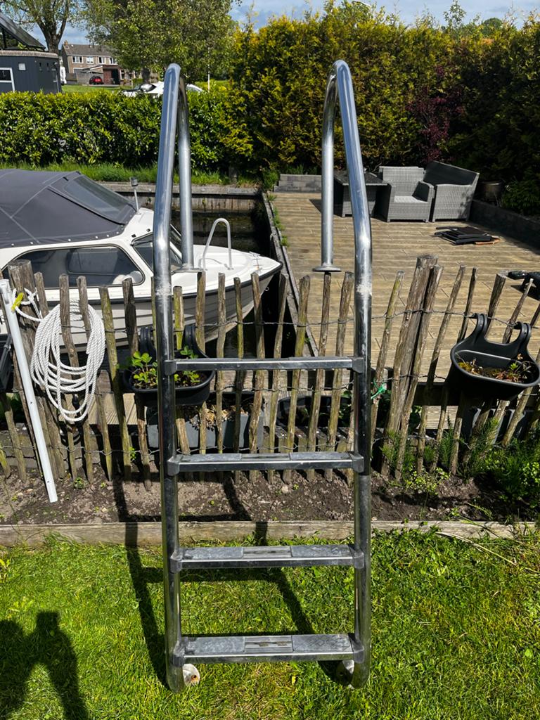 RVS Zwemtrap, Watersport en Boten, Accessoires en Onderhoud, Ophalen, Gebruikt, Overige typen